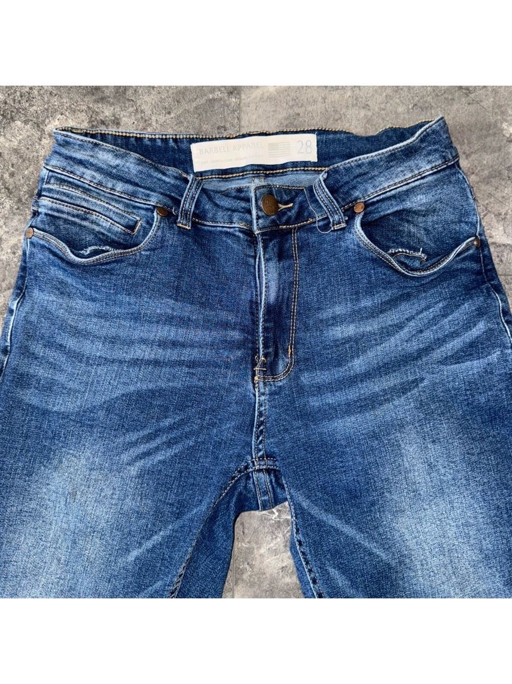 Barbell Apparel Jeans Denim Medium Wash Size 28 - Picture 3 of 7